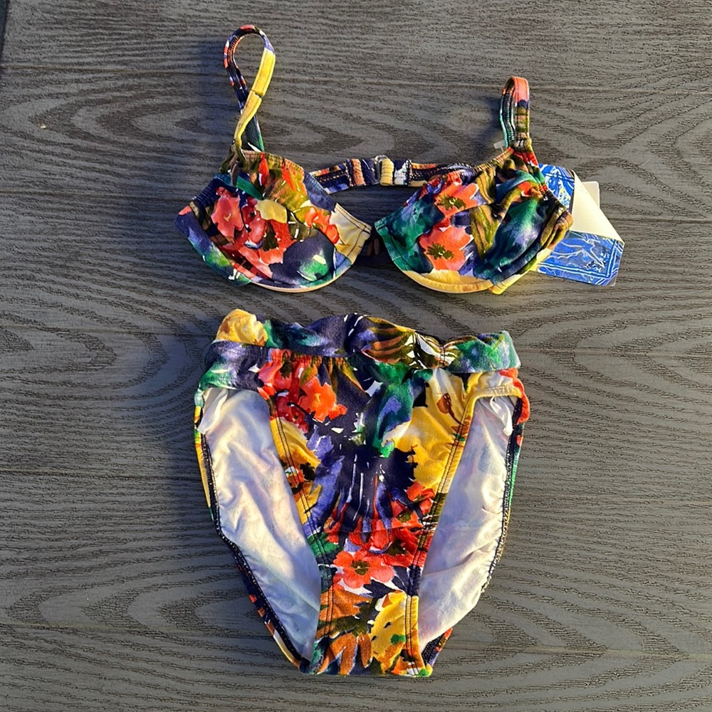 Vintage Baja Blue Bikini - New